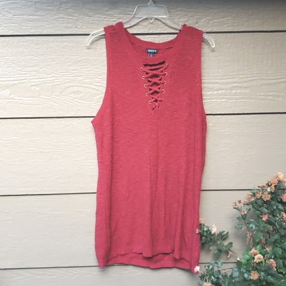 Torrid COPPER LATTICE SWEATER TANK 2x - Picture 6 of 9